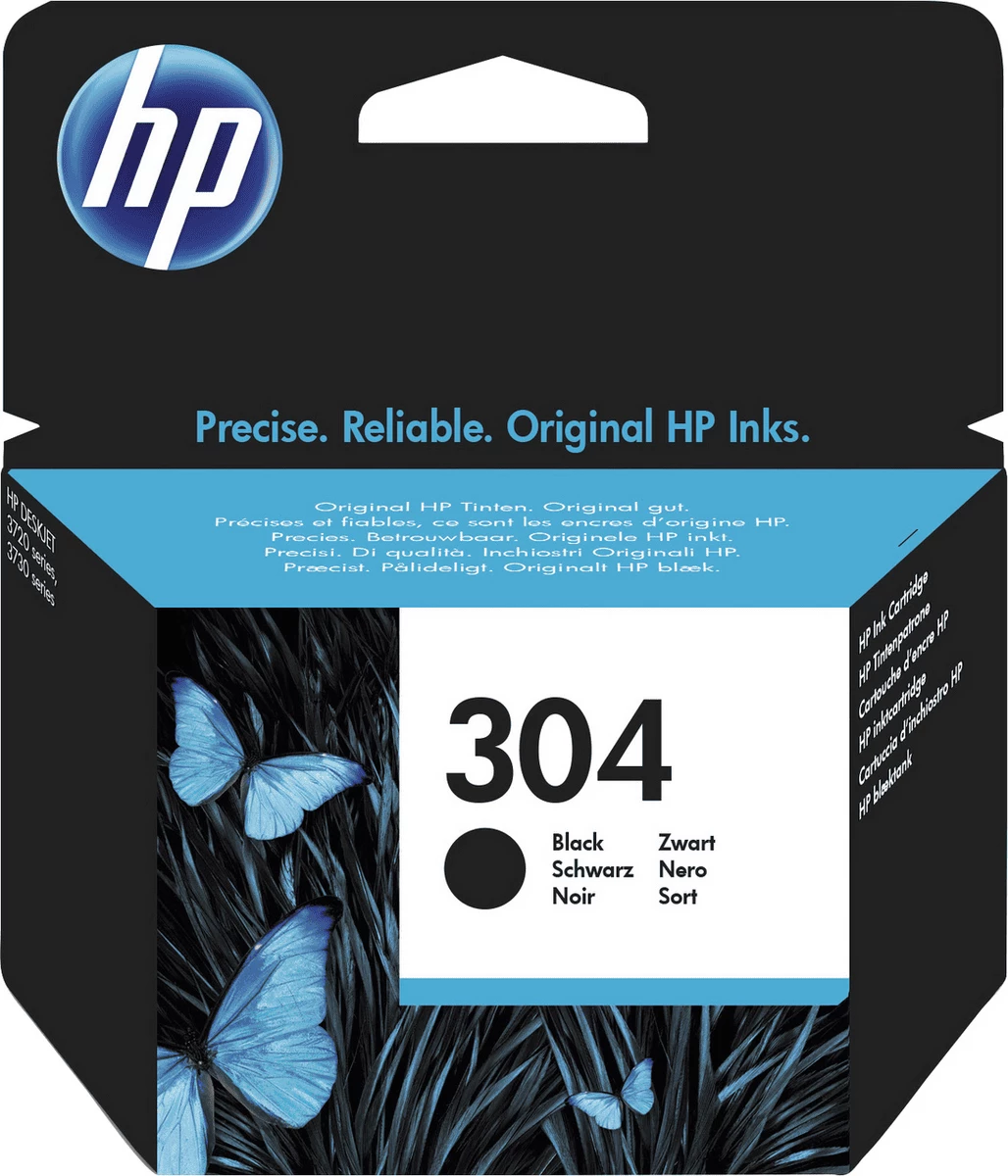 Kartush boje, HP, 304 N9K06AE, 4 ml, deri 120 faqe, e zezë