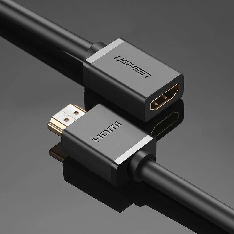 Kabllo HDMI Ugreen HD107 10140, 0.5m, 4K, E zezë