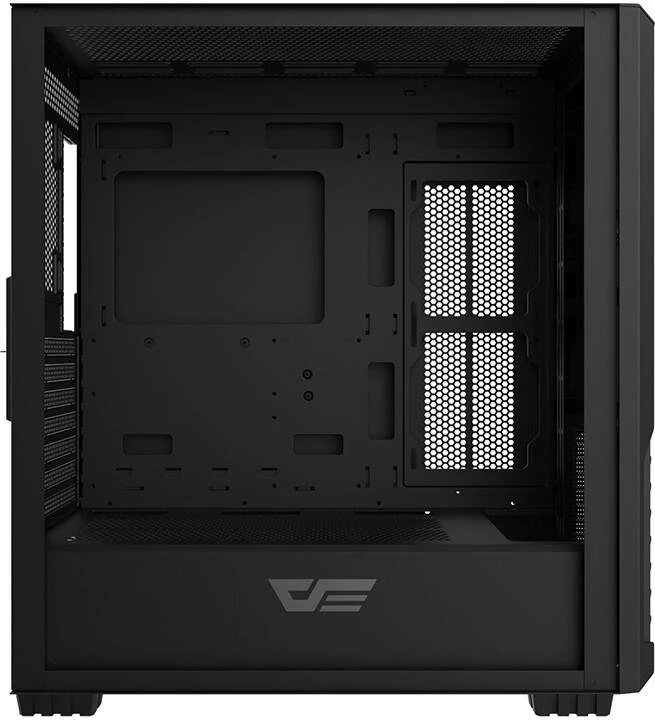 Kasë Darkflash DF2100 E-ATX/ATX me x4 ARGB fans, x8 120mm max, x2 HDD + x3 SSD, x7 slote zgjerimi, x360mm radiator, x1 USB 3.0 + x2 USB 2.0, anë xham i temperuar, e zezë