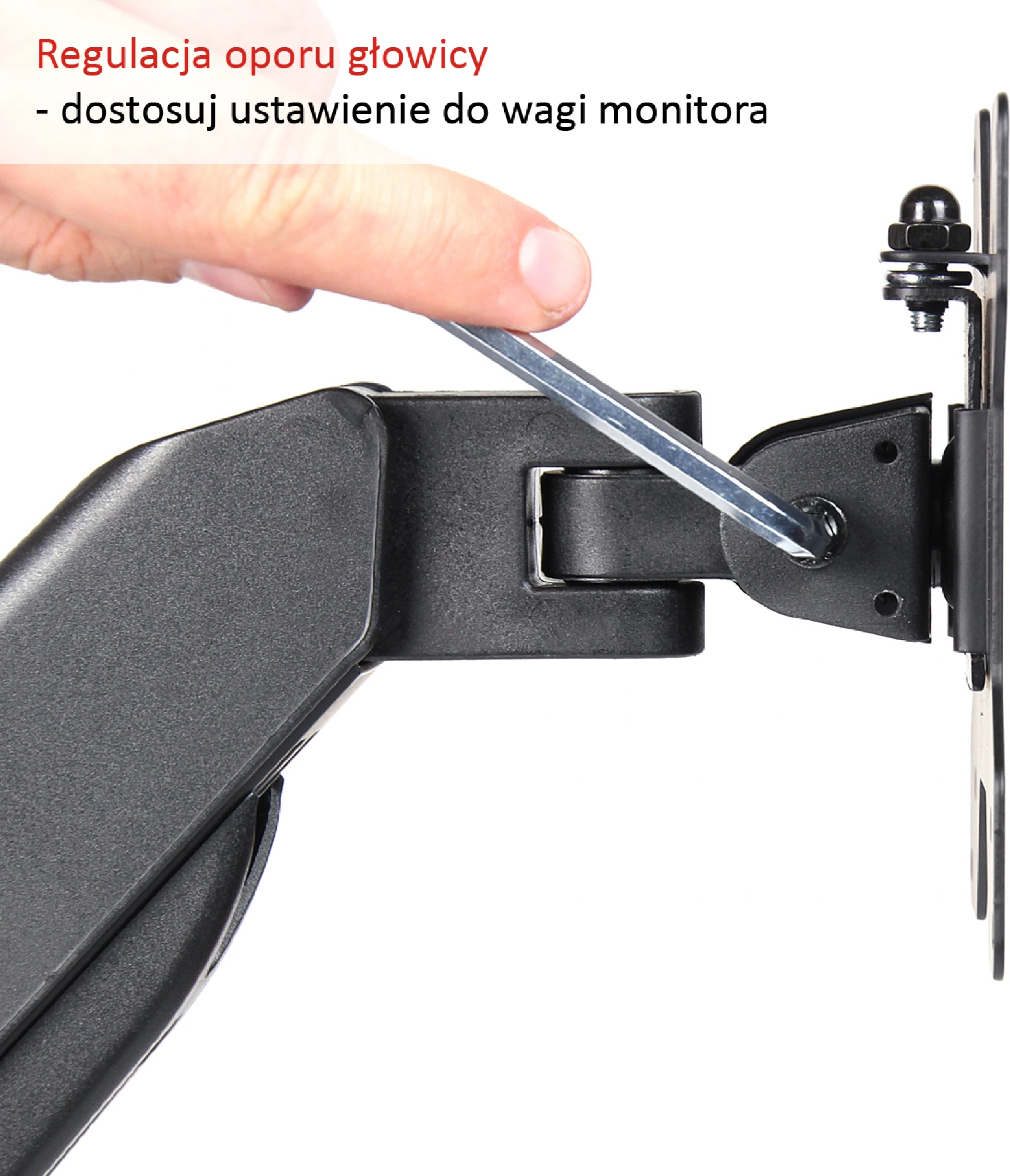 Mbajtës tavoline për 2 monitorë Art L-13GD 13\"-27\" VESA 75x75/100x100 me gaz-spring, i zi
