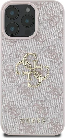 Mbështjellës Guess 4G Big Logo për iPhone 16 Pro Max, Rozë