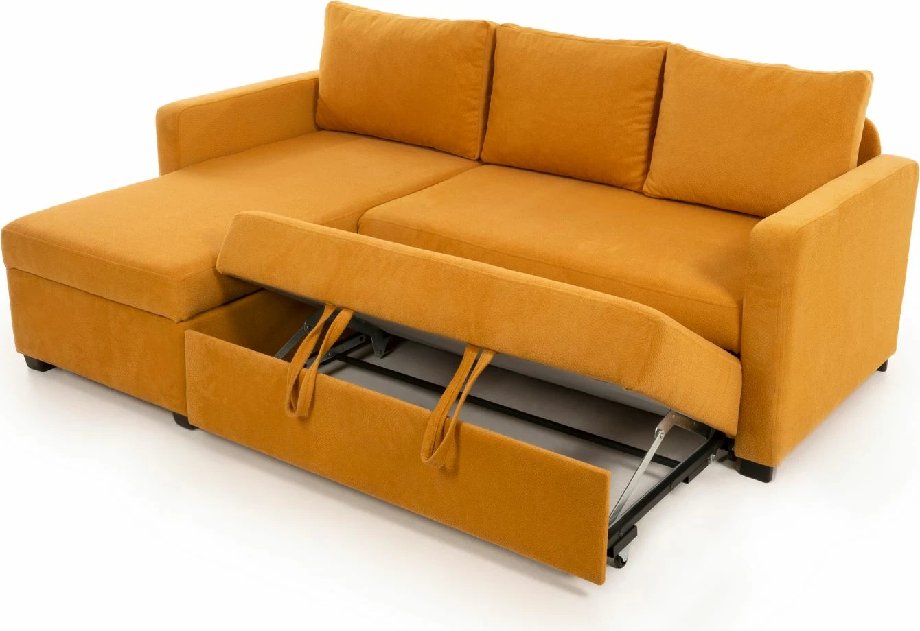 Kënd-sofë krevati, ngjyrë mustard, Atelier del Sofa, Kado