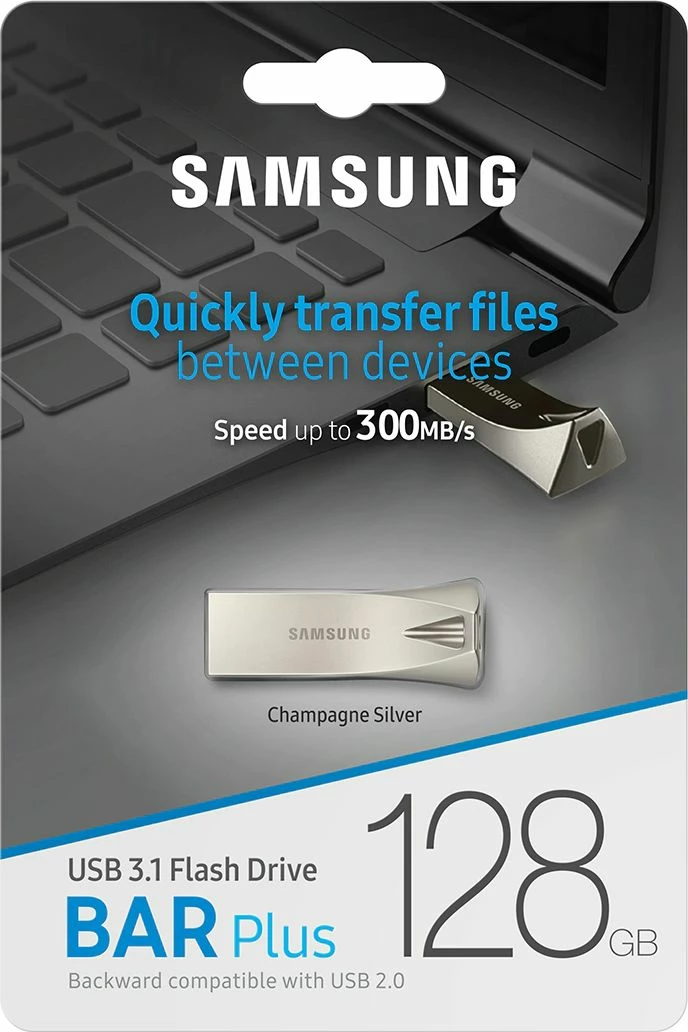 USB memorje Samsung BAR Plus 2020 MUF-128BE3/APC 128 GB argjend