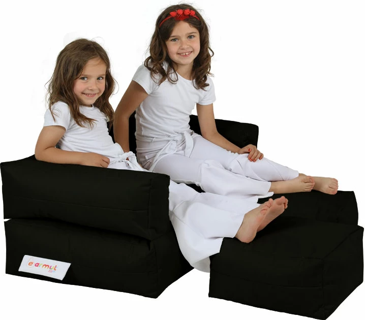 Qese ulëse për fëmijë, dy vende, ngjyrë e zezë, Atelier del Sofa