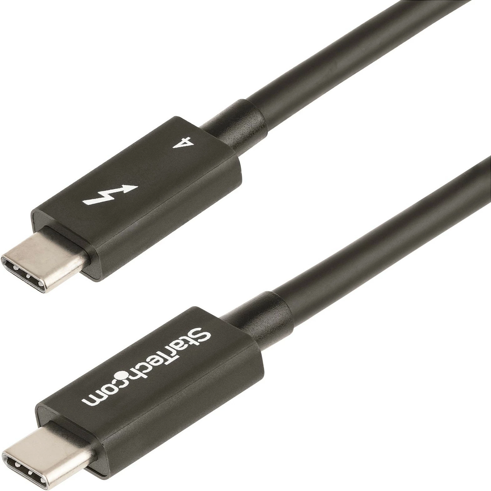 Kabllo Thunderbolt 4 StarTech 1m, 40Gbps, USB-C, 100W PD, 8K, e zezë