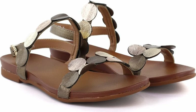 Sandale femra M.Daszyński MR1958-1, kafe