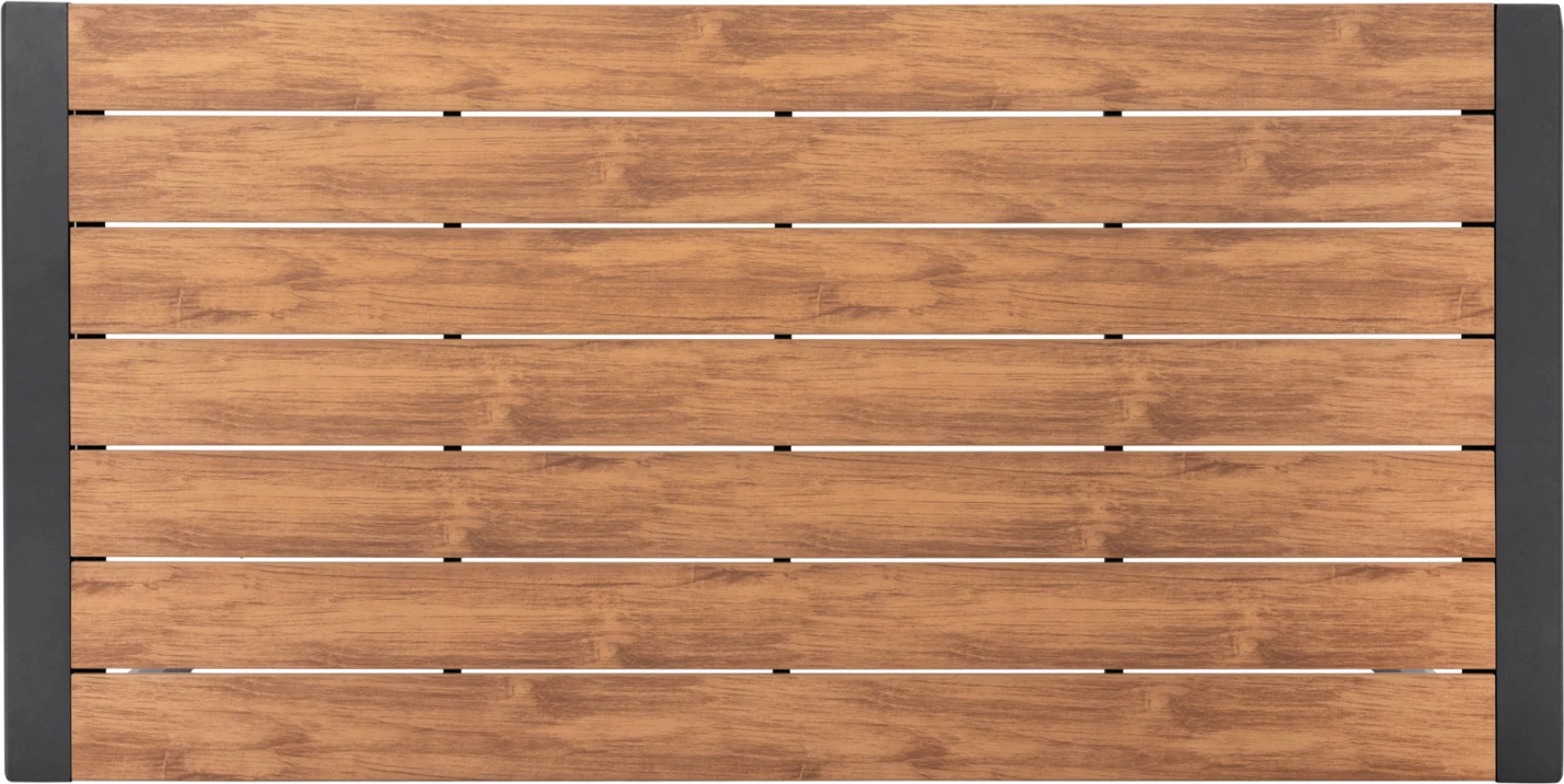 Tavolinë për terasë GOYA FH6059.03 alumini, ngjyrë antracit, sipërfaqe tavoline polywood, 160x80x75 cm