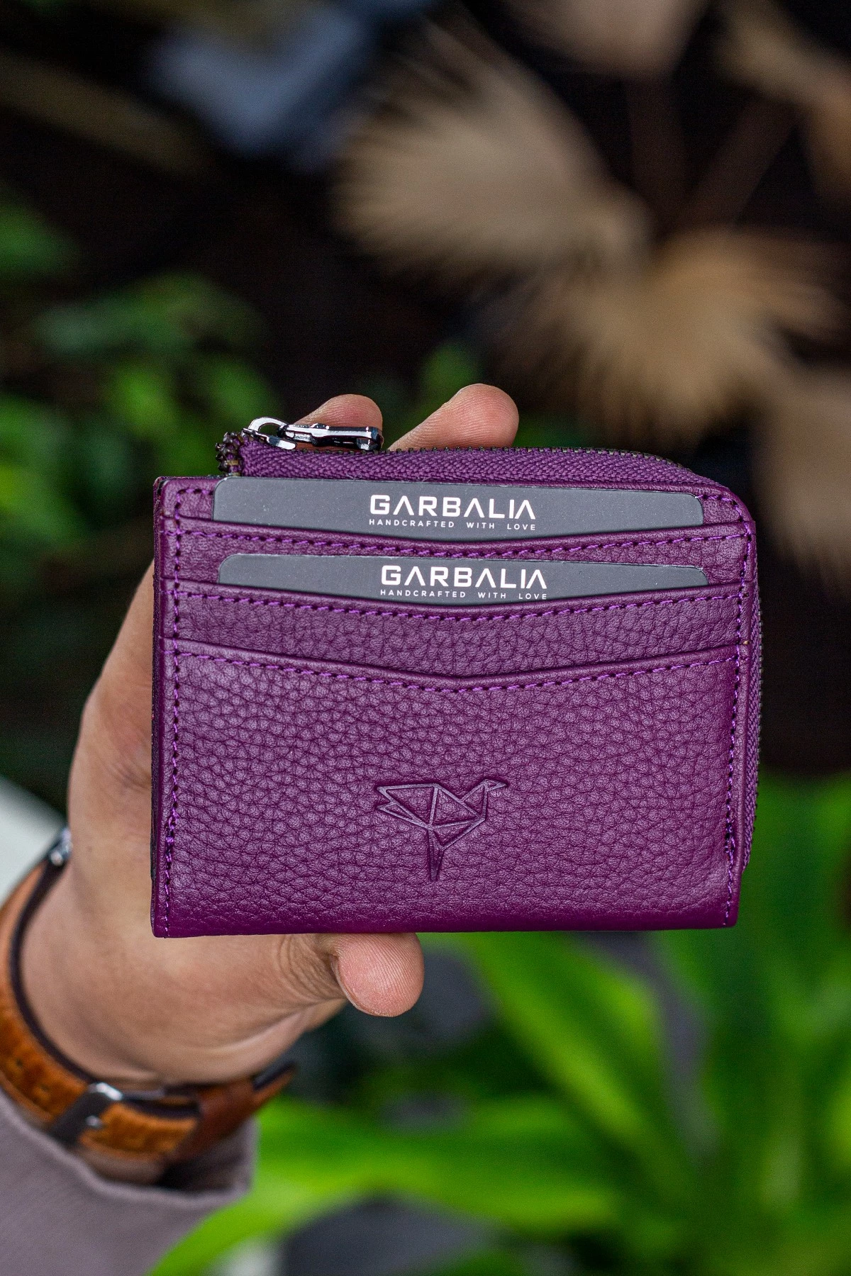 Mbajtës kartelash Zoozie Bags, Figo, ngjyrë damson