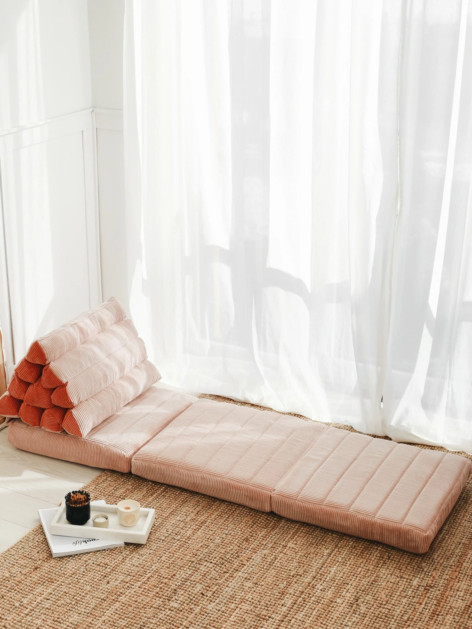 Jastëk i palosshëm Atelier del Sofa Keyf, rozë