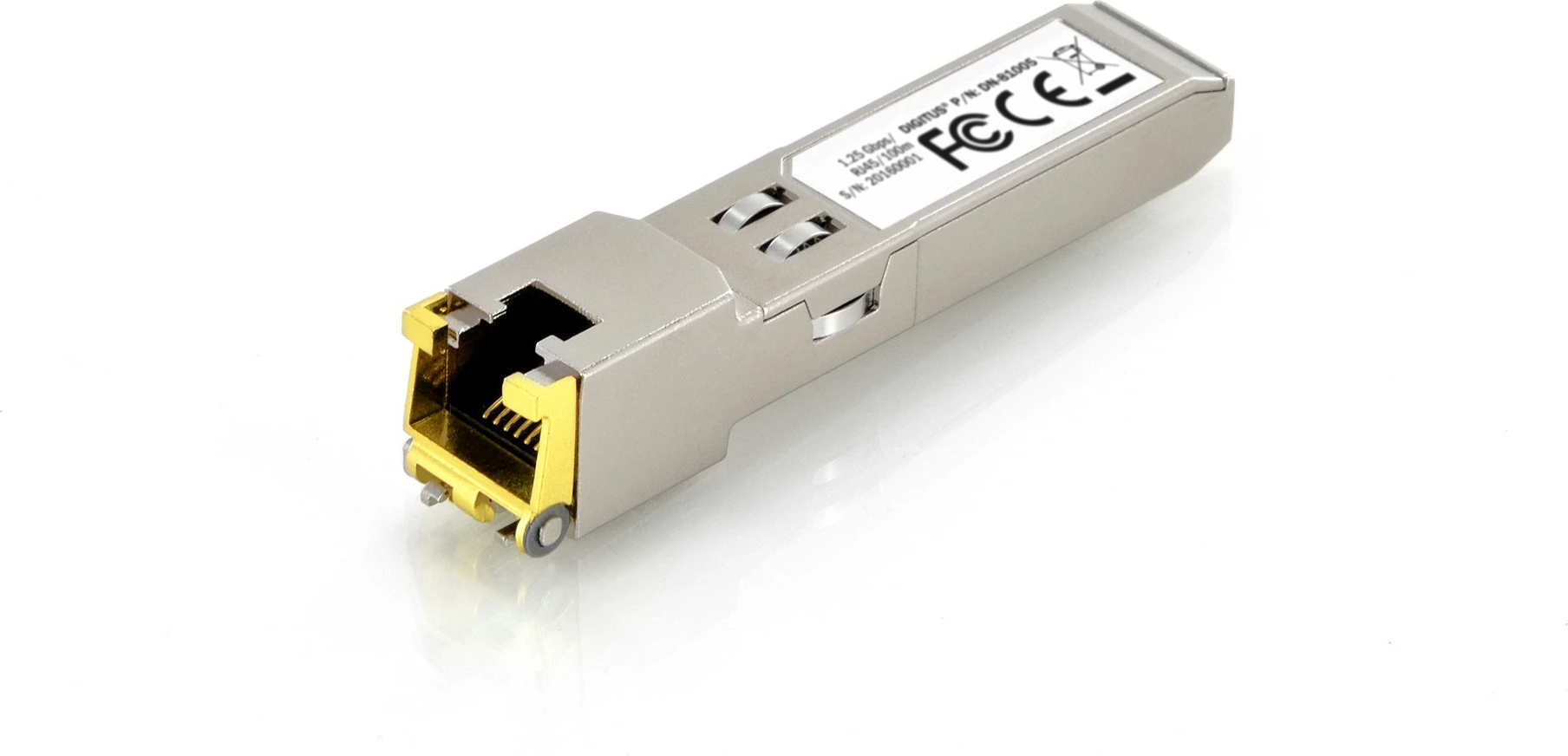 SFP modul Digitus Mini GBIC, 1.25 Gbps, RJ45, Copper, 100m