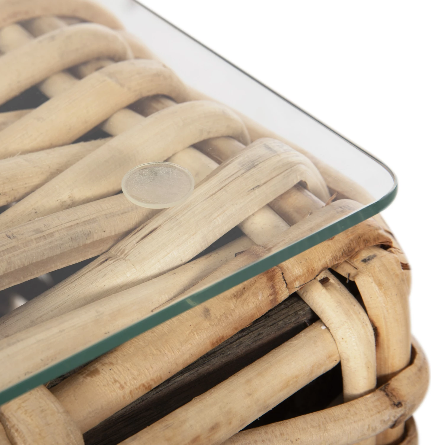 Set salloni për jashtë TROPEL FH11941, 3 pjesë, ratan natyral & jastëkë të bardhë