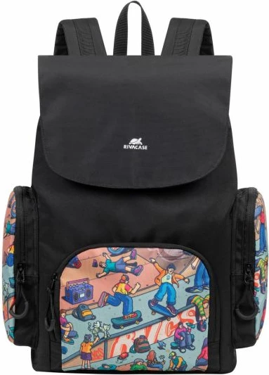 çantë shpine RIVACASE Skaters 5425 15L për laptop, e zezë