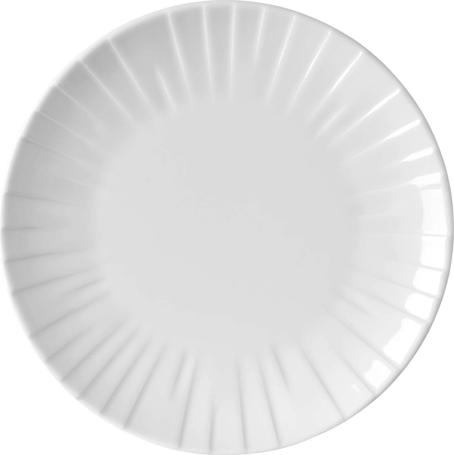 Pjatë e sheshtë porcelani Fine Dine Selene Ø300 mm, krem, set 6 copë