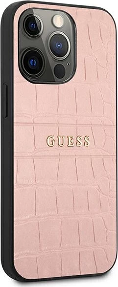 Mbështjellës Guess Croco Strap për iPhone 13 Pro / 13 6.1", Rozë