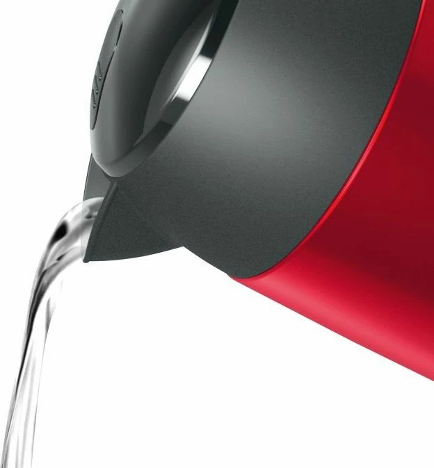 Çajnik elektrik Bosch TWK3P424 1.7 l 2400 W, kuqe/gri