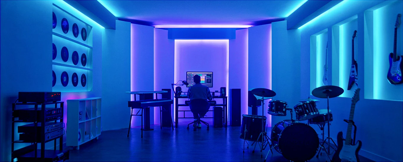 Shirit LED Govee Strip Light S, 5 m, Wi‑Fi/Bluetooth, Matter Ready, 16M ngjyra, i bardhë