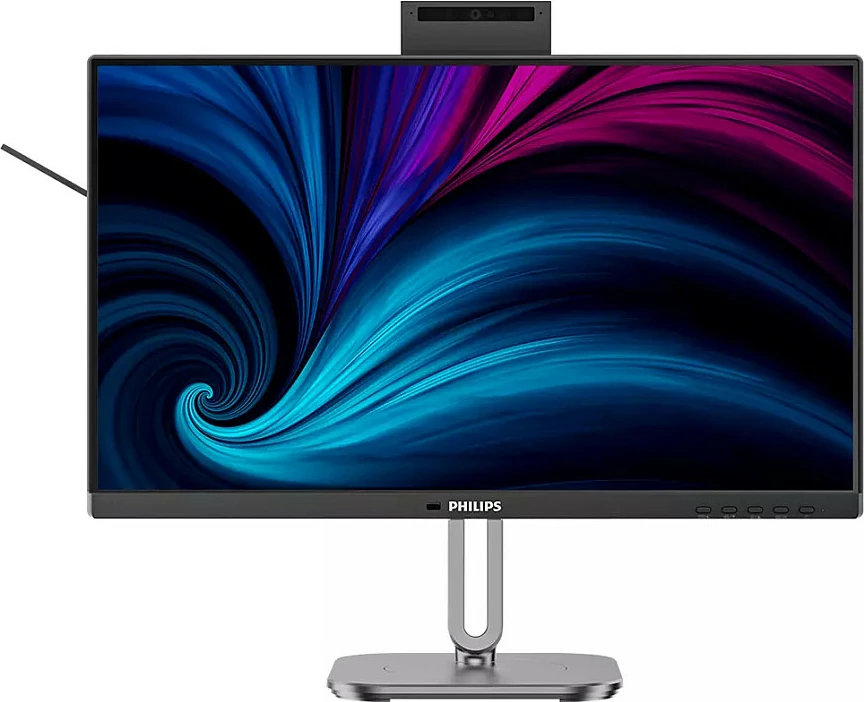 Monitor Philips 24B2U4301H/00, 24", Full HD IPS, 120Hz, USB-C Docking, Webcam 5MP