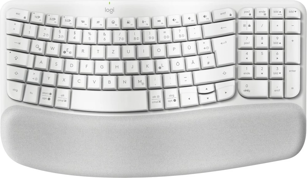 Tastierë ergonomike Logitech Wave Keys wireless, OFFWHITE