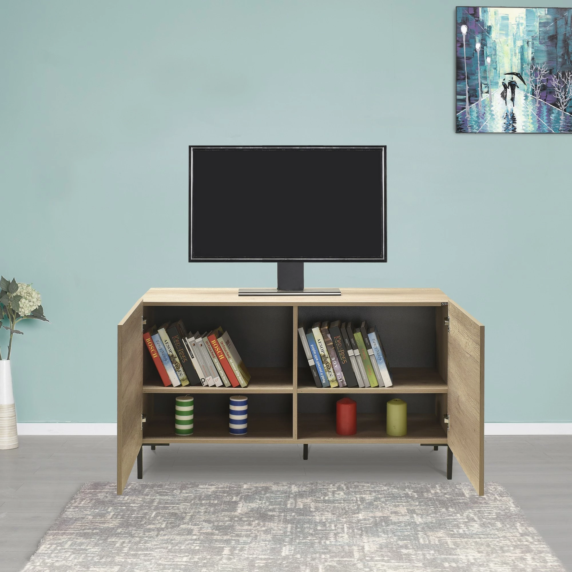 Komodë për TV Hanah Home, Tvc-722-Tt-1, ngjyrë taupe