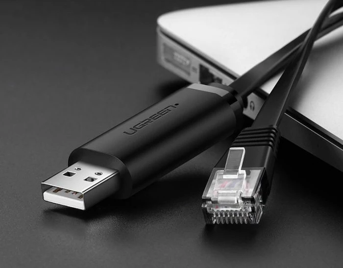 Kabllo console USB-A në RJ45 UGREEN 50773 1.5m, e zezë, box