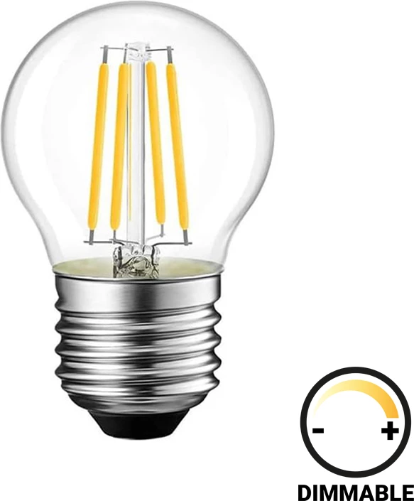 Llambë LED G45 Bulb e zbehtë 6W E27 e kthjellët