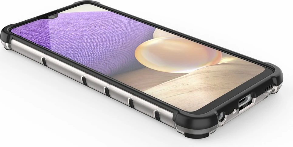 Mbështjellës Hurtel Honeycomb për Samsung Galaxy A03s, i zi
