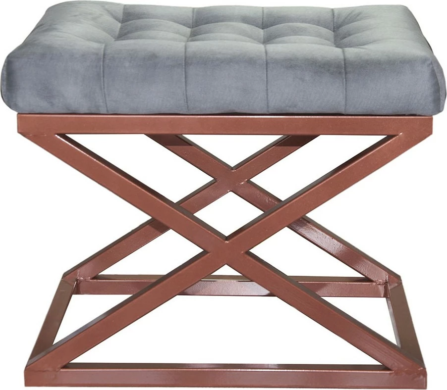 Puf Atelier del Sofa, ngjyrë bakri dhe gri, Capraz