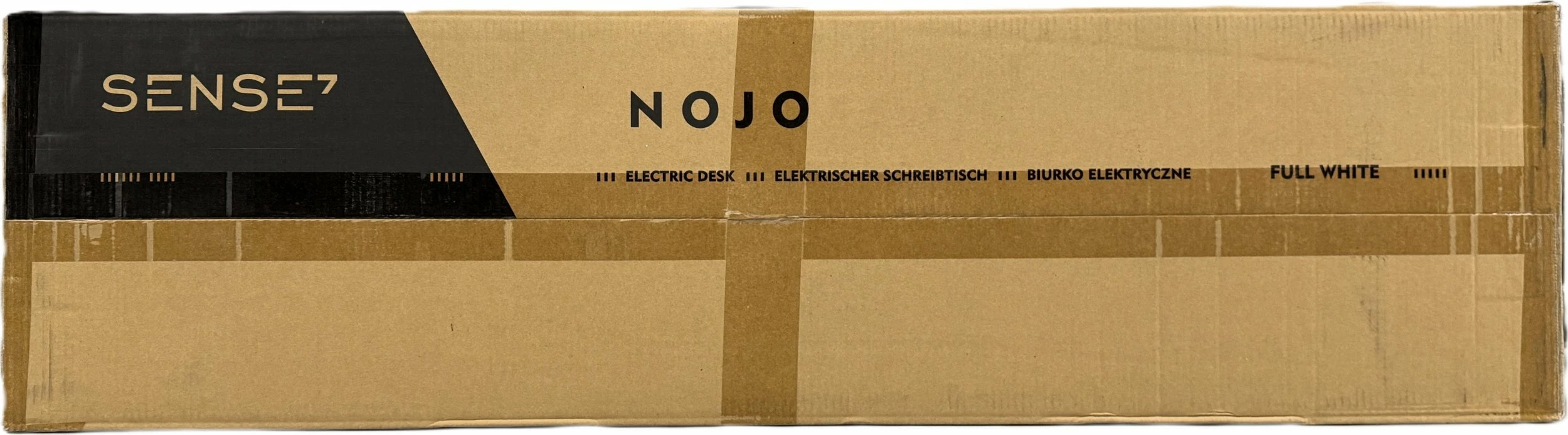Tavolinë elektrike SENSE7 NOJO 120x60 cm, rregullim lartësie 72-118 cm, e bardhë