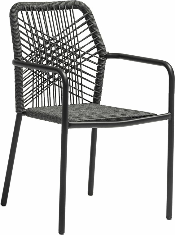 Karrige Kherson alumini, litar anthracite, jastëk gri