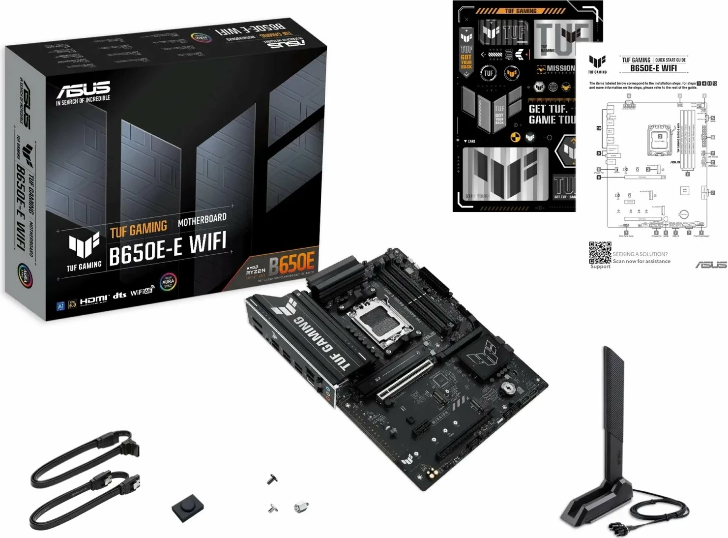 Pllakë amë Asus TUF Gaming B650E-E WIFI, ATX, Socket AM5, DDR5, Wi‑Fi 6E