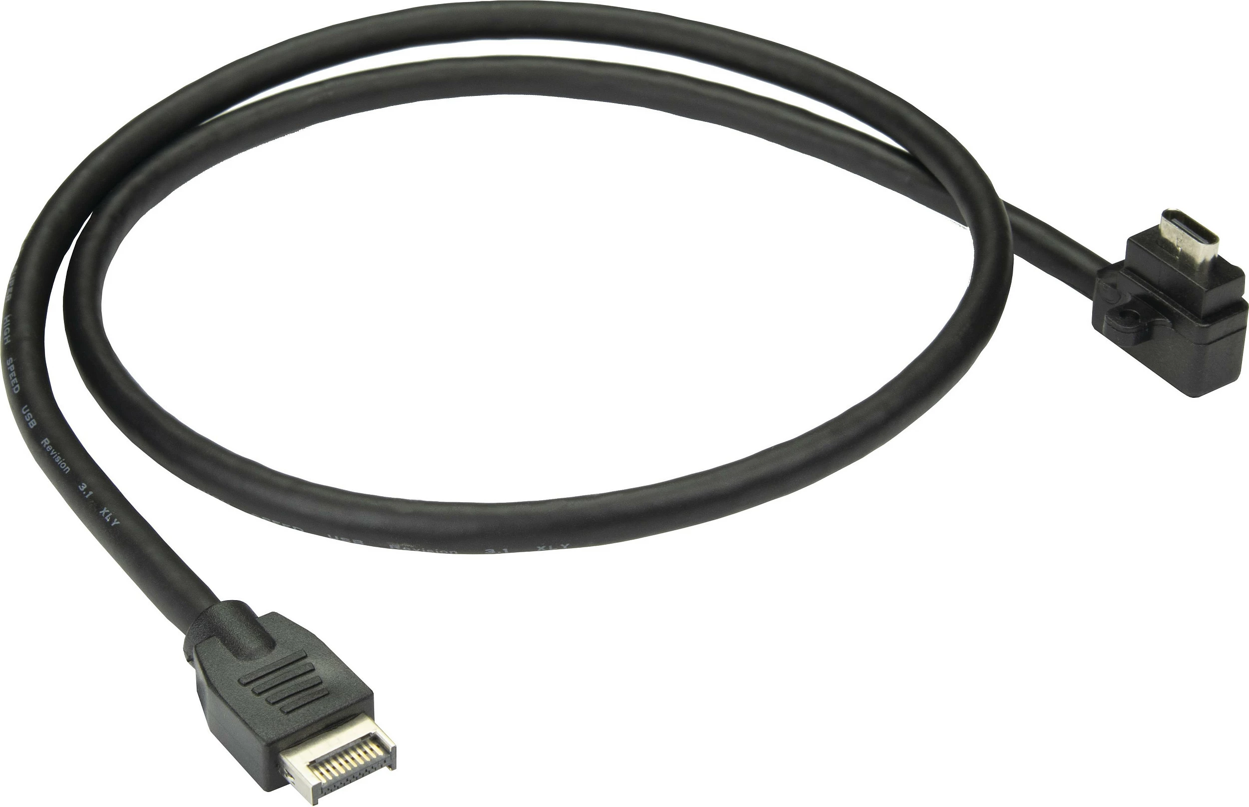 Kabllo USB 3.2 Gen2 Type-C Inter-Tech për IT-2815 dhe IT-6521, e zezë