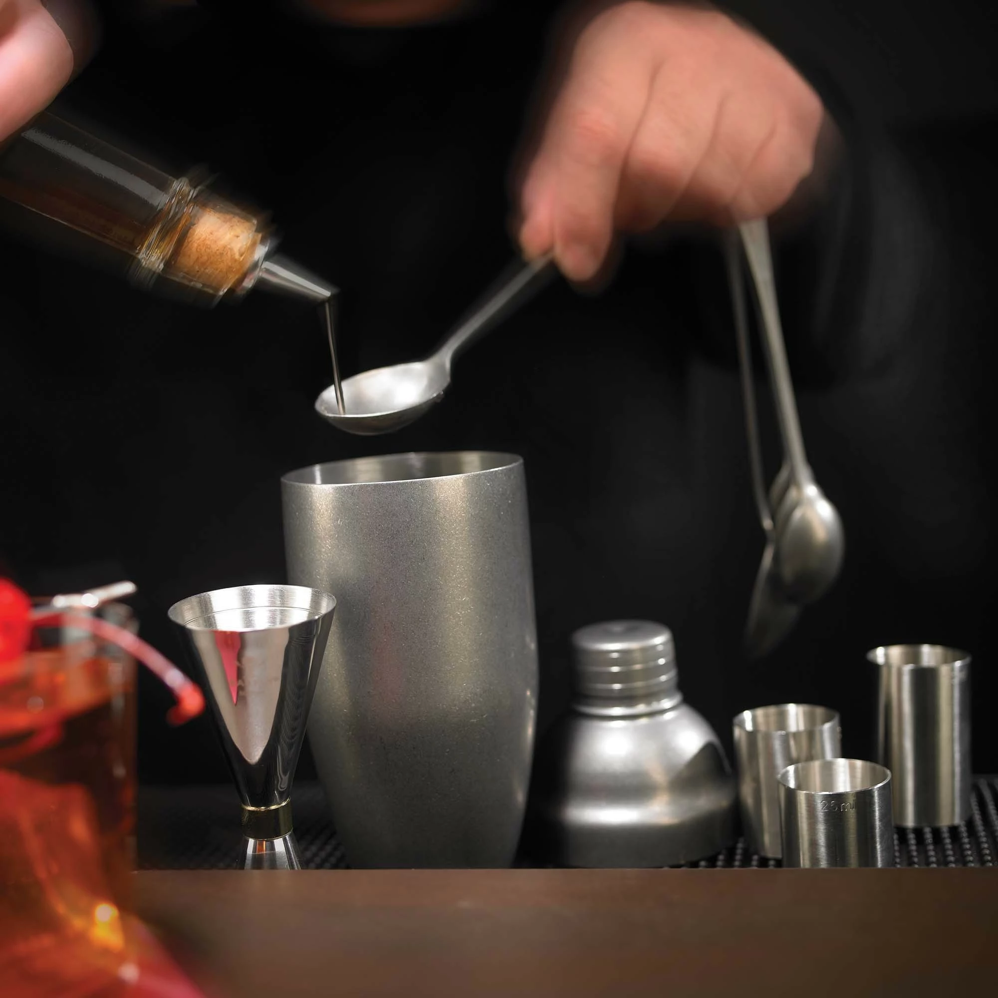 Kullues koktejesh Julep, BarFly, Vintage 165 mm, argjendt mat