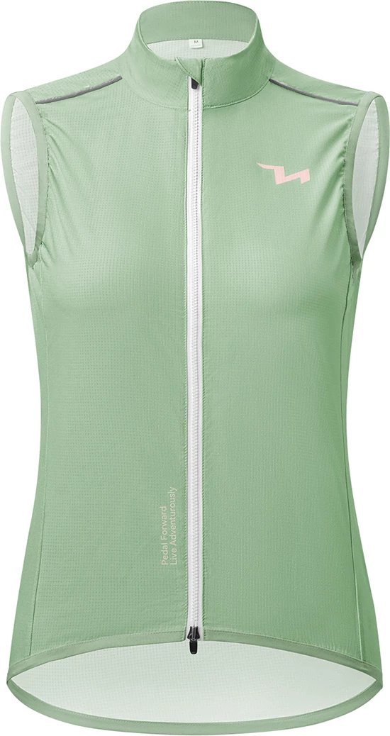 Jelek çiklizmi për femra Rockbros MJ008 TVI, windproof, size L, me zinxhir dyansh, reflektues, jeshile