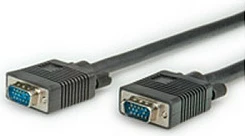 Kabllo VGA ROLINE HQ, HD15 M në HD15 M, 20 m, e zezë