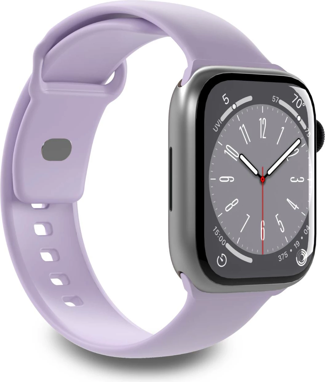 Rrip silikoni për Apple Watch Puro Icon PUICNAW44LVD, 42/44/45/49mm, 2 copë, vjollcë