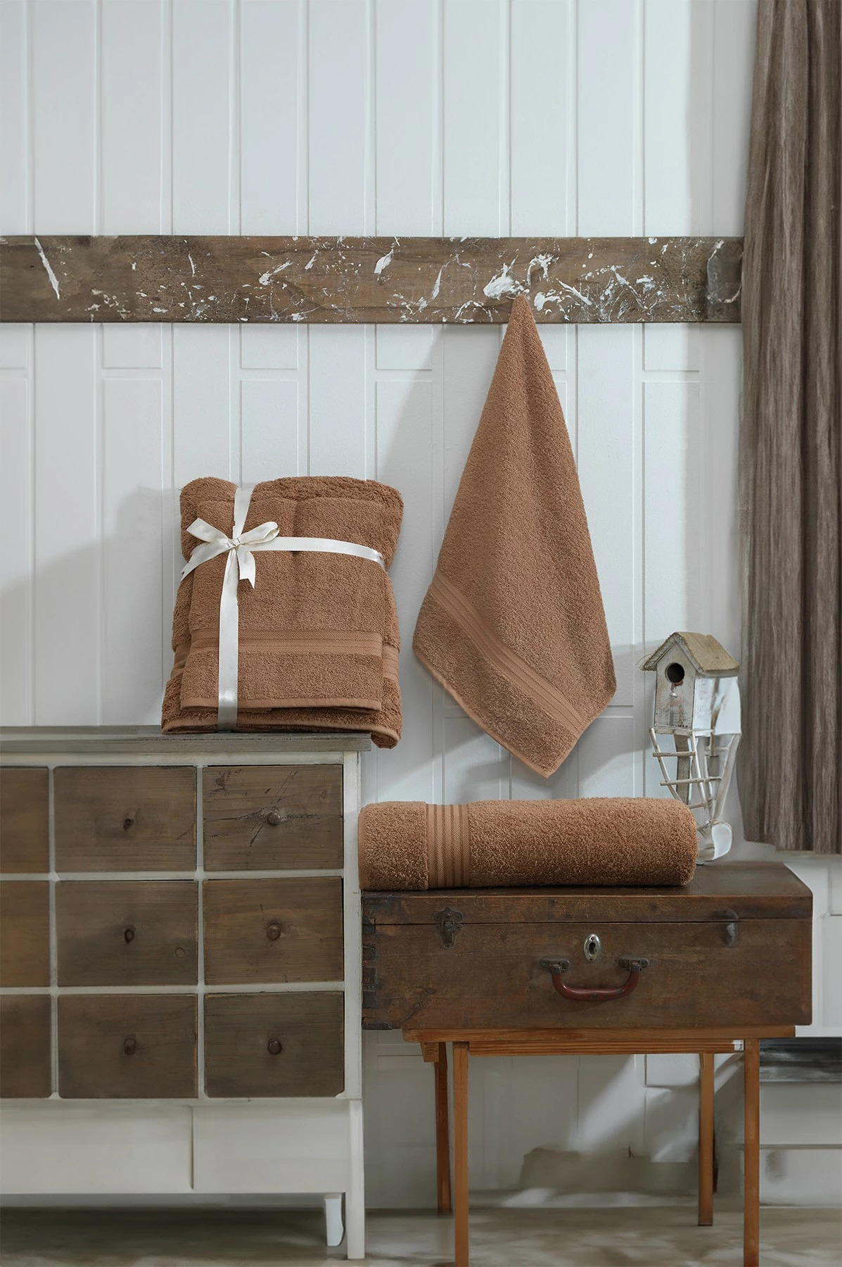 Set peshqirësh (2 copë), Mijolnir, kafe, DS