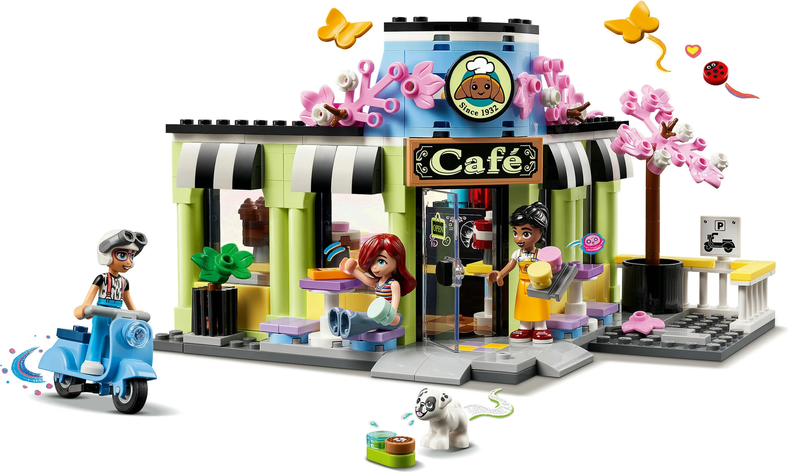 Set LEGO Friends 42618 Heartlake City Café, lodër ndërtimi, me figurina dhe aksesorë