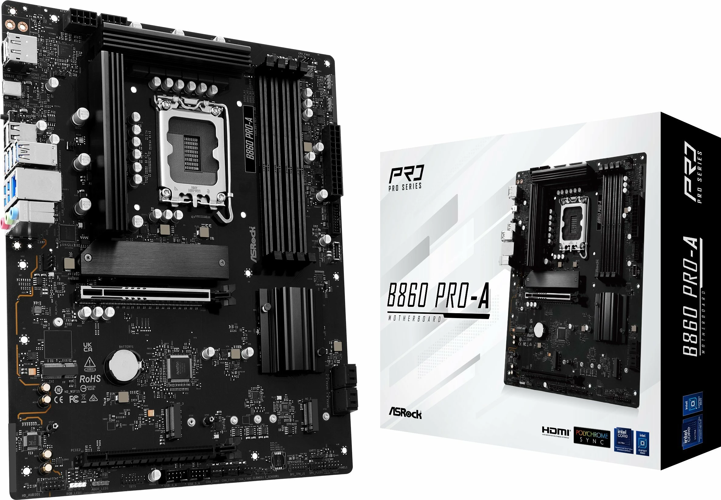 Pllakë amë ASRock B860 PRO-A ATX DDR5 256GB