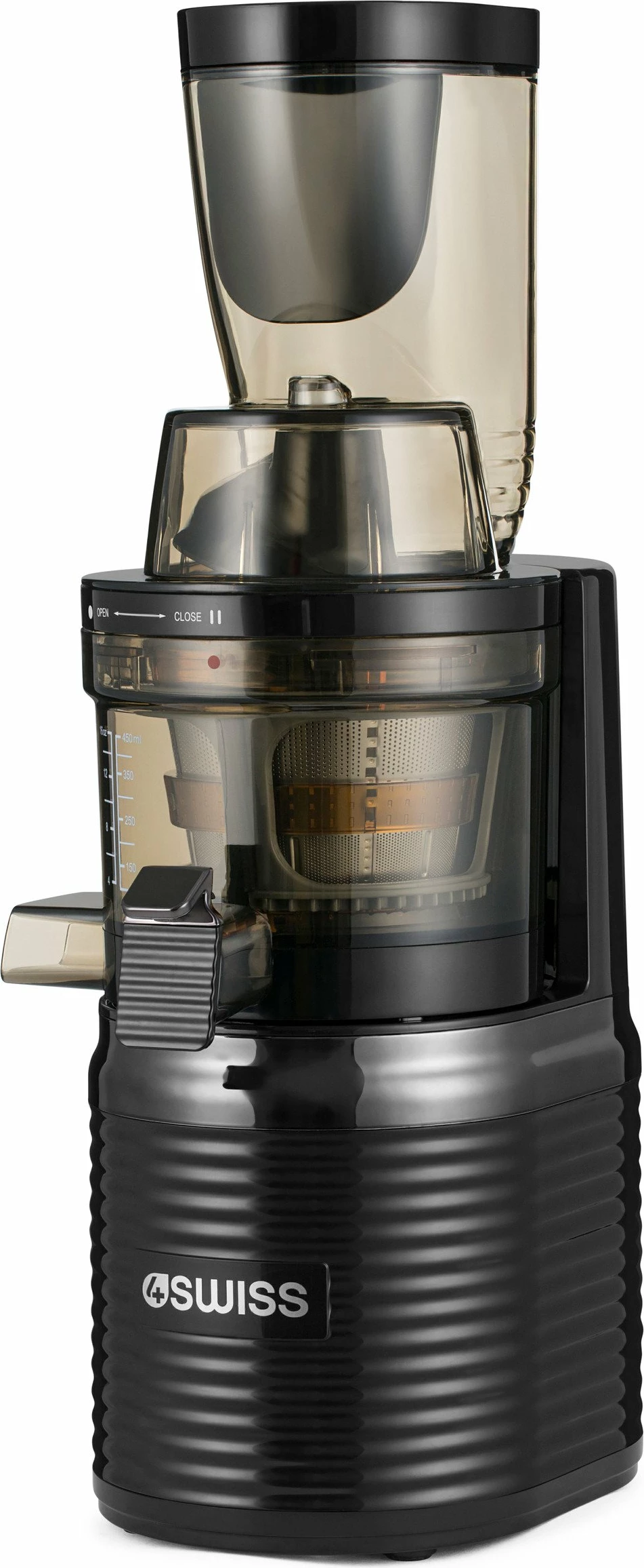 Shtrydhëse e ngadalshme 4Swiss BM202 200W, 0.5L, vertikale, EasyClean, XXL hapje, e zezë