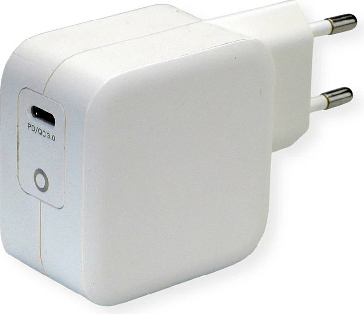 Karikues muri ROLINE USB-C PD 61W, Quick Charge 3.0, prizë EU, i bardhë