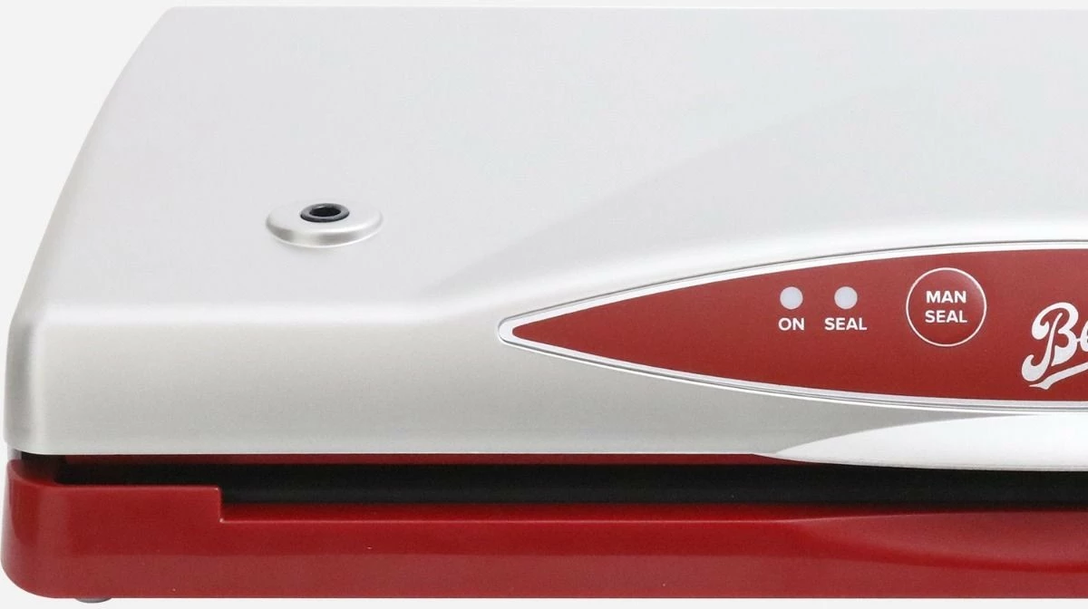 Vakum Berkel MiniVac, 800 mbar, 10 l/min, 30 cm, Kuq, Argjend