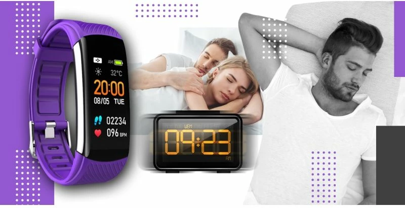 Smartwatch Giewont unisex, e zezë dhe e purpurtë