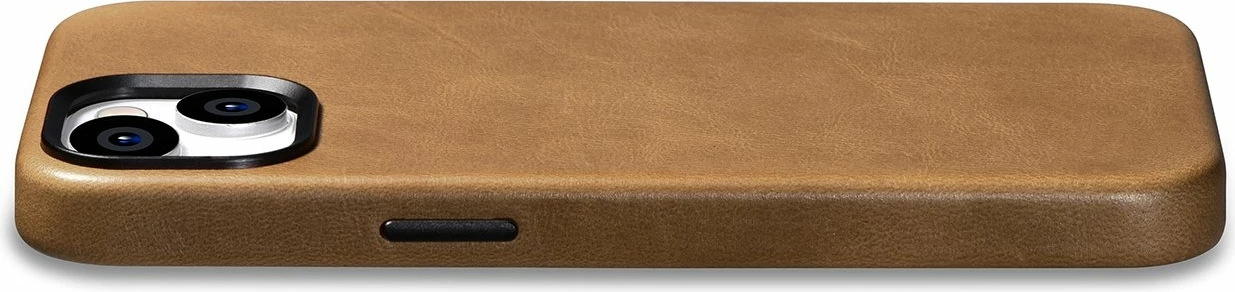 Mbështjellës iCarer Oil Wax Premium Leather me MagSafe për iPhone 14, Kafe