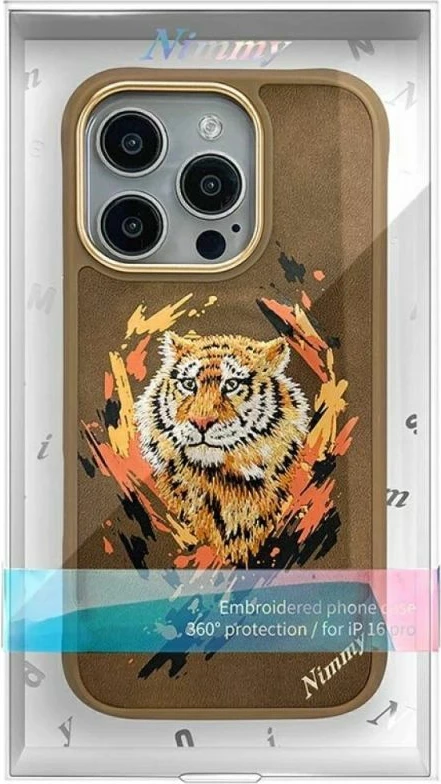 Kapak MagSafe Nimmy Tiger për iPhone 16 Pro Max, kafe