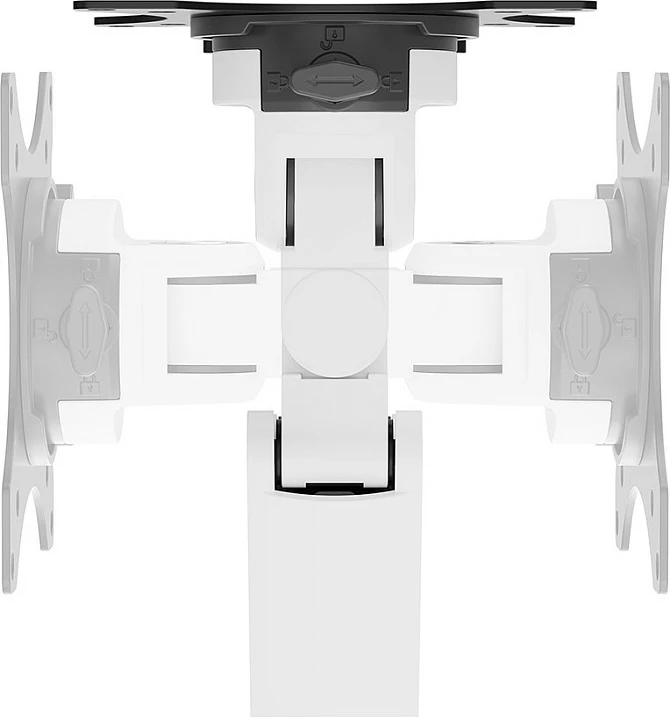Krah monitori Neomounts DS70-250WH1, Clamp/Grommet, 9 kg, 43.2 cm (17"), 88.9 cm (35"), 100 x 100 mm, Bardhë