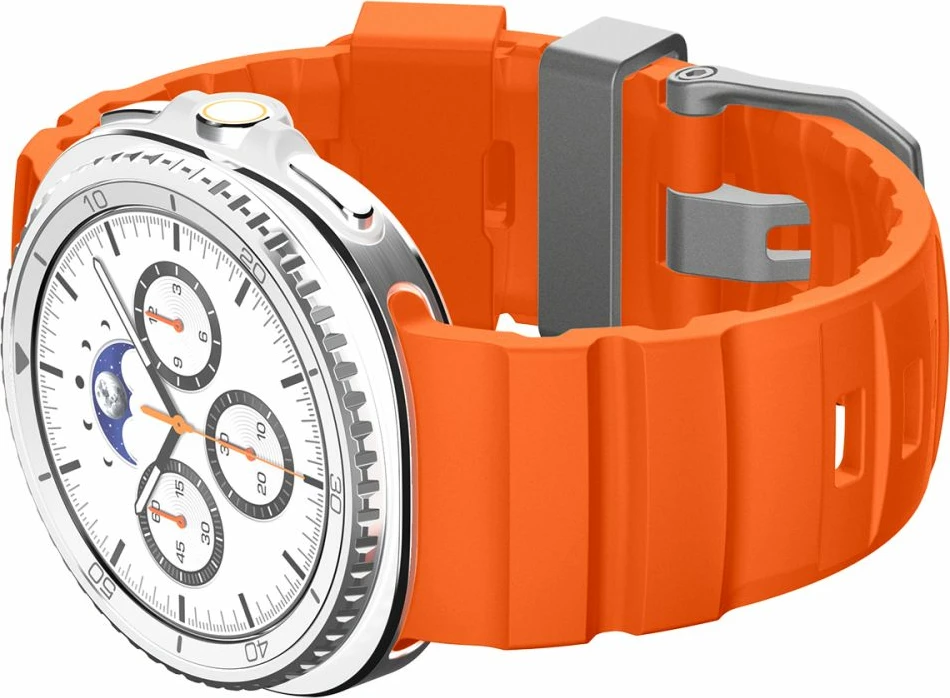 Rrip silikoni Spigen WBS2 për Samsung Galaxy Watch 8/8 Classic 40/44/46 mm, portokalli, 1 copë