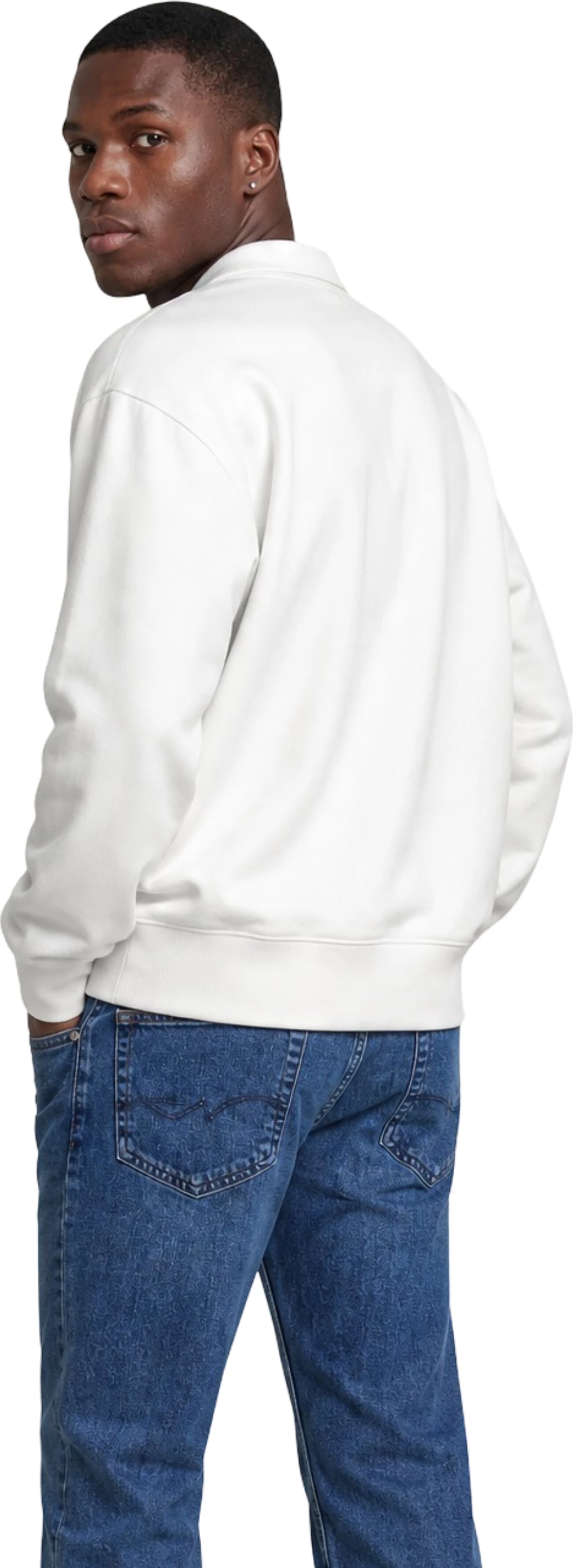 Duks për meshkuj Calvin Klein Jeans Interlock Crew J30J326134, i bardhë [Madhësia: XXL]