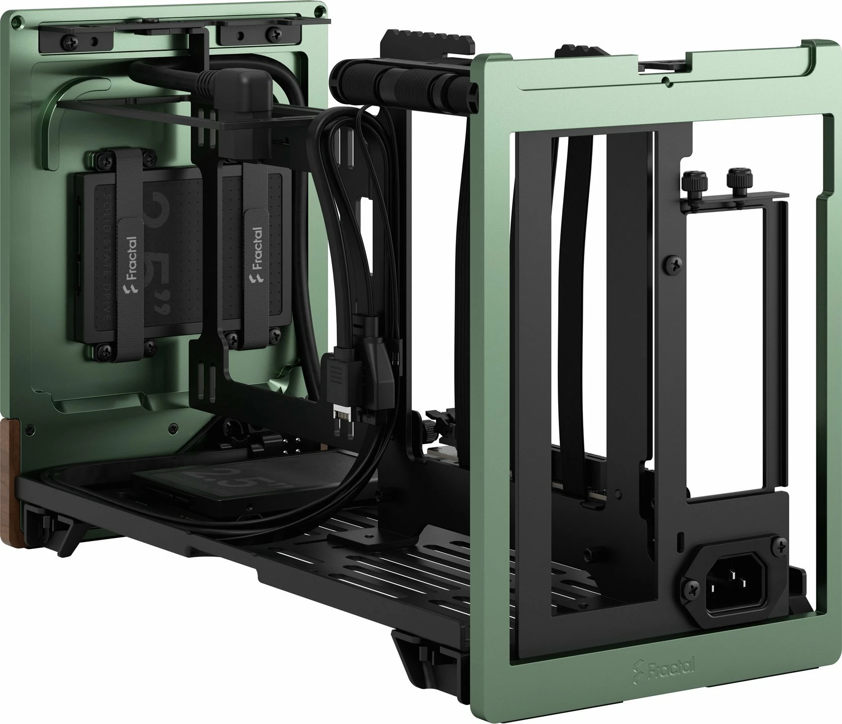 Kasë Fractal Design Terra FD-C-TER1N-03 Mini-ITX SFF, USB-C, pa PSU, jeshile