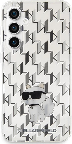 Mbështjellës Karl Lagerfeld Monogram Choupette për Samsung Galaxy S23 FE, Transparent
