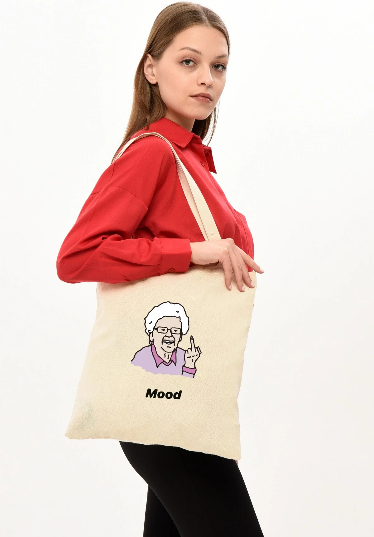 Qese tote Zoozie Bags, 0114, ngjyrë krem